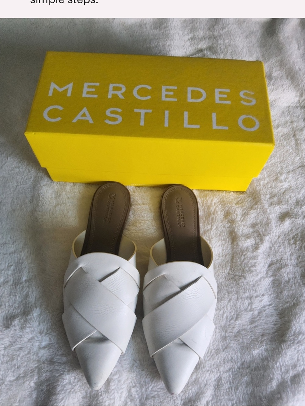 Mercedes Castillo mules 9.5/39.5